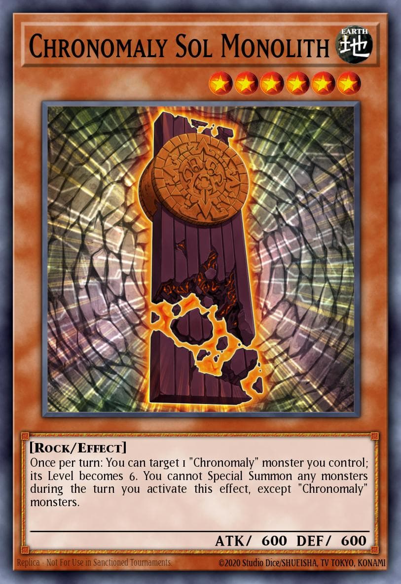Chronomaly Sol Monolith — Number Hunters