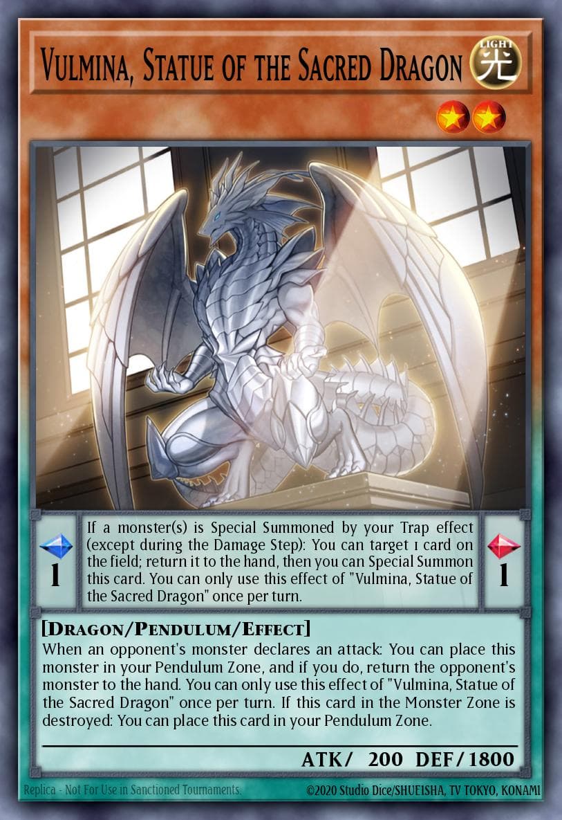 Vulmina, Statue of the Sacred Dragon — 2025 Mega-Pack Tin