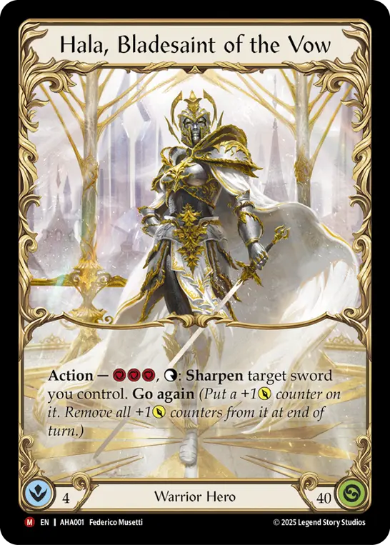 Hala, Bladesaint of the Vow — Armory Deck Origins: Hala