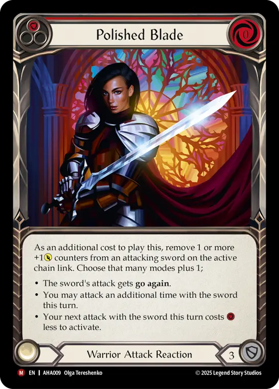 Polished Blade (Red) — Armory Deck Origins: Hala
