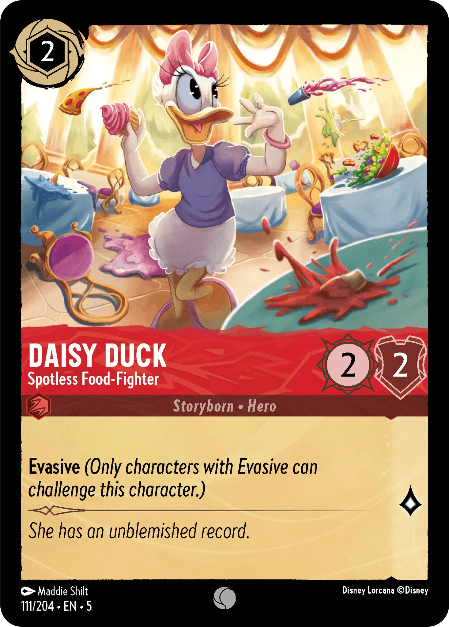 Daisy Duck - Spotless Food-Fighter — Shimmering Skies