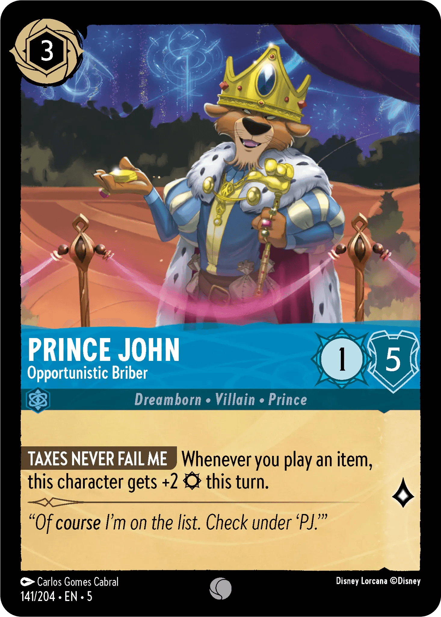 Prince John - Opportunistic Briber — Shimmering Skies