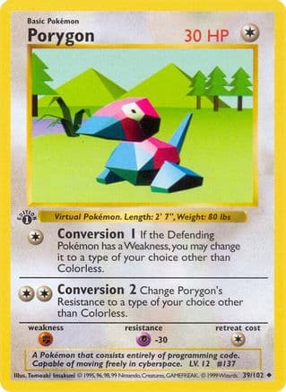Porygon — Base Set (Shadowless)