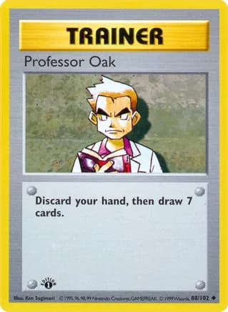 Professor Oak — Base Set (Shadowless)