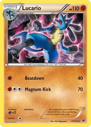 Lucario (47) — XY - Fates Collide