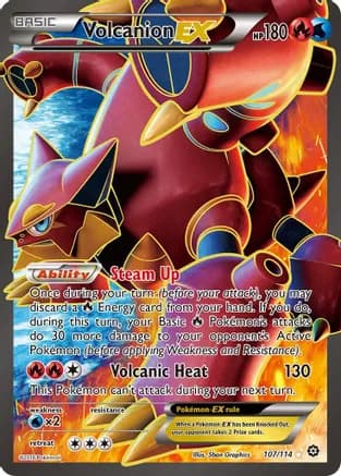 Volcanion EX (Full Art) — XY - Steam Siege
