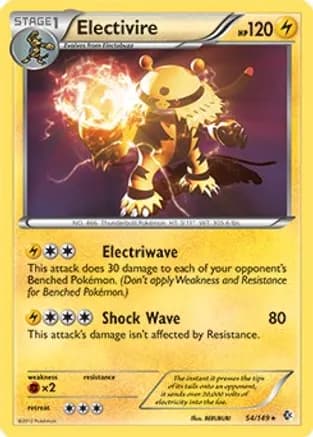 Electivire - 54/149 (BW Boundaries Crossed) — Deck Exclusives