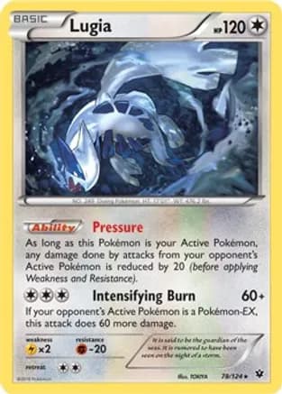 Lugia - 78/124 (XY Fates Collide) — Deck Exclusives