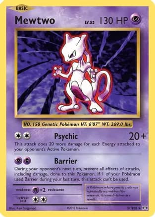 Mewtwo — XY - Evolutions