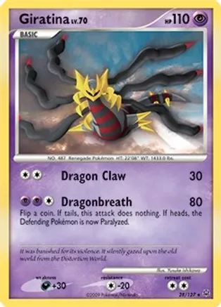 Giratina Lv. 70 - 28/127 (DPPt Platinum) — Deck Exclusives