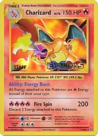 Charizard - 11/108 (Prerelease) — XY Promos