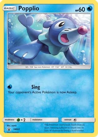 Popplio - SM03 — SM Promos
