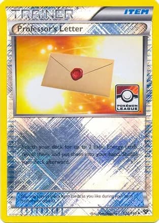 Professor's Letter - 123/146 (Pokemon League) — League & Championship Cards