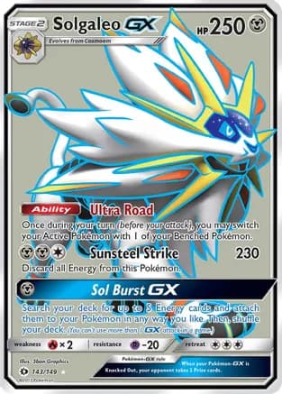 Solgaleo GX (Full Art) — SM Base Set