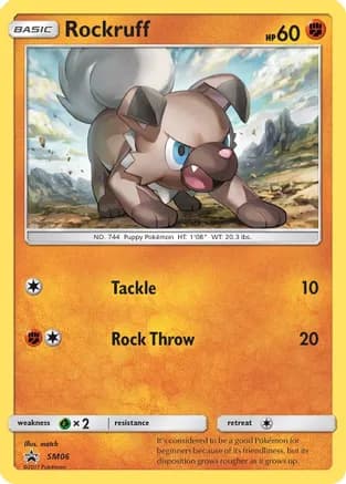 Rockruff - SM06 — SM Promos