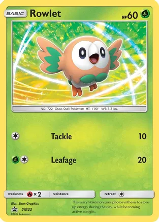 Rowlet - SM22 — SM Promos