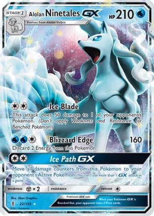 Alolan Ninetales GX — SM - Guardians Rising