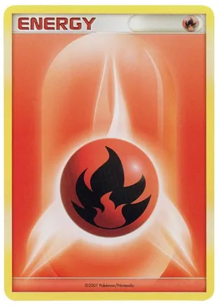 Fire Energy (2007 Unnumbered D/P Style Non-Holo) — League & Championship Cards