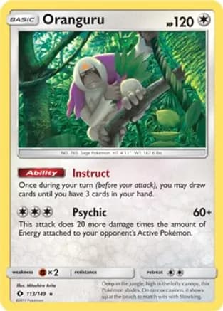 Oranguru - 113/149 (SM Base Set) — Deck Exclusives
