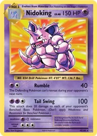Nidoking - 45/108 (XY Evolutions) — Deck Exclusives