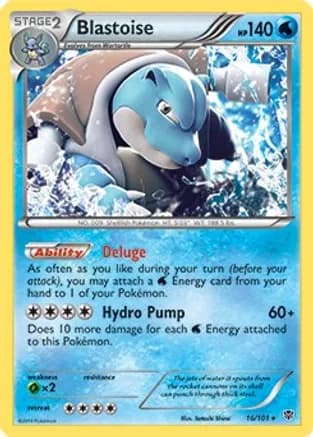 Blastoise - 16/101 (BW Plasma Blast) — Deck Exclusives
