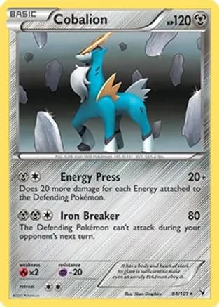 Cobalion - 84/101 (Battle Arena Deck Exclusive) — Deck Exclusives