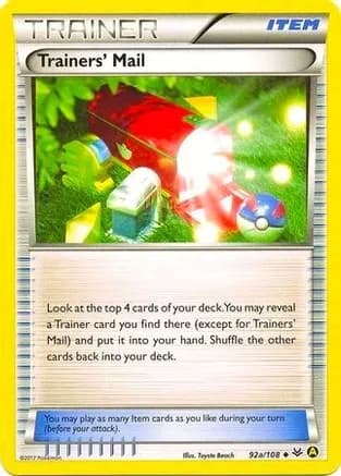 Trainers' Mail - 92a/108 (Non-Holo) — Alternate Art Promos