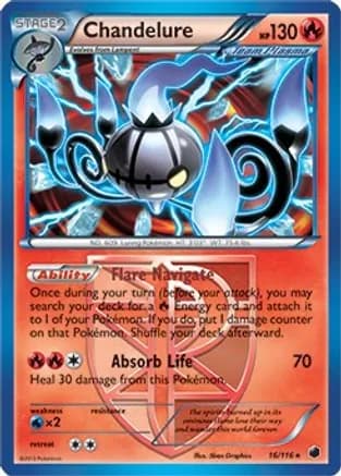 Chandelure - 16/116 (BW Plasma Freeze) — Deck Exclusives