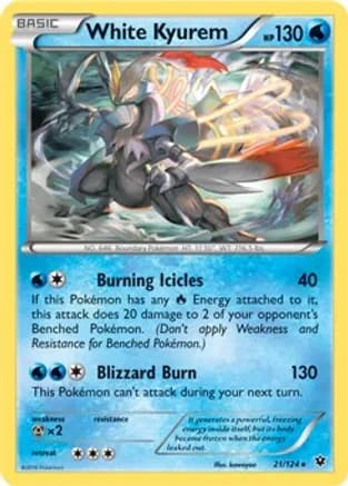 White Kyurem - 21/124 (XY Fates Collide) — Deck Exclusives