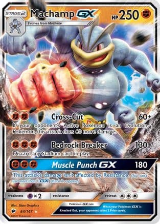 Machamp GX — SM - Burning Shadows