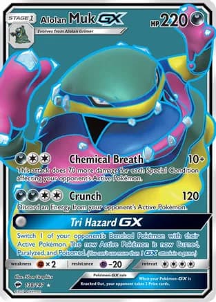 Alolan Muk GX (Full Art) — SM - Burning Shadows
