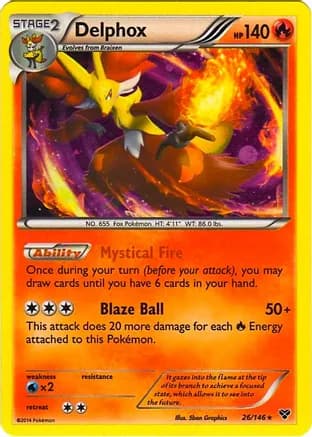 Delphox - 26/146 (Cosmos Holo) — Blister Exclusives