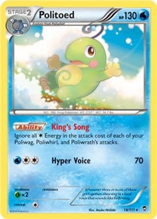 Politoed - 18/111 (Cosmos Holo) — Miscellaneous Cards & Products
