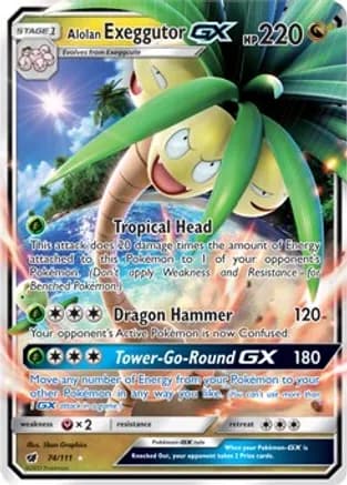 Alolan Exeggutor GX — SM - Crimson Invasion