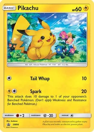 Pikachu - SM86 — SM Promos