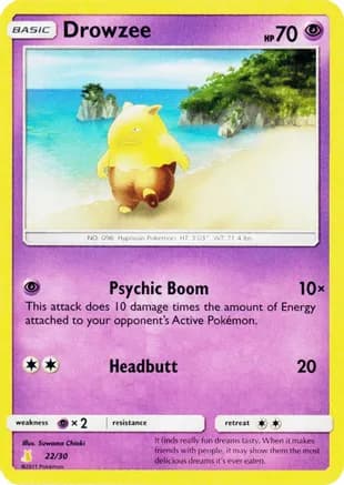 Drowzee — SM Trainer Kit: Lycanroc & Alolan Raichu