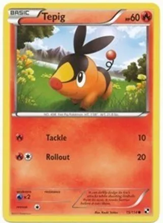 Tepig 15/114 (Cosmos Holo) — League & Championship Cards