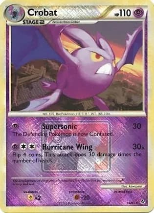 Crobat - 14/95 (League Promo) — League & Championship Cards