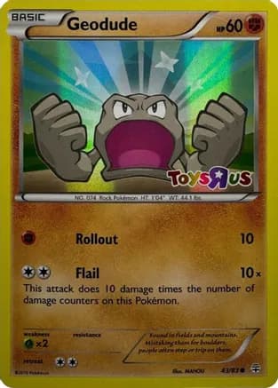 Geodude - 43/83 (Toys R Us Promo) — Miscellaneous Cards & Products