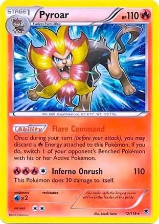 Pyroar - 12/119 (Cosmos Holo) — Blister Exclusives