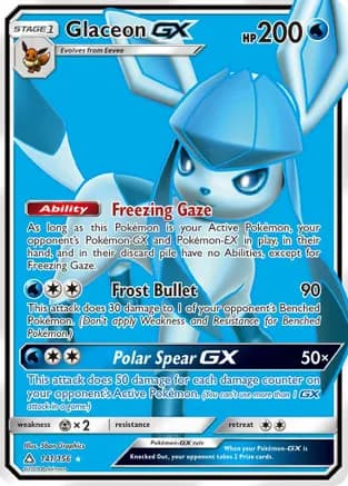 Glaceon GX (Full Art) — SM - Ultra Prism