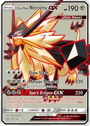 Dusk Mane Necrozma GX (Full Art) — SM - Ultra Prism