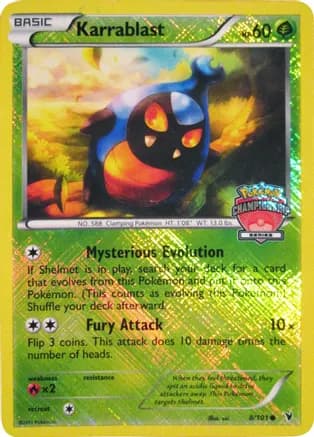 Karrablast - 8/101 (Championship Series) — League & Championship Cards