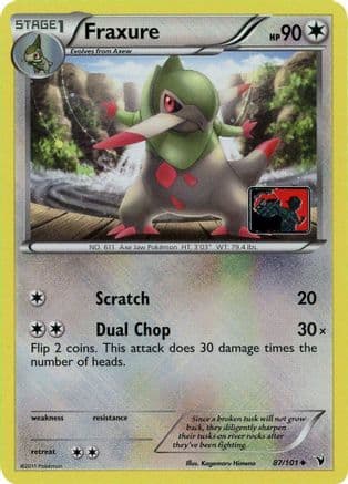 Fraxure - 87/101 (League Promo) — League & Championship Cards