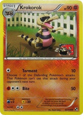 Krokorok - 64/114 (League Promo) — League & Championship Cards