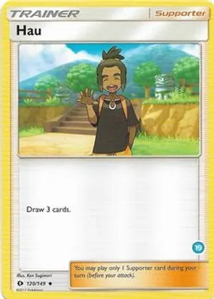 Hau (19) (Alolan Ninetales Half-Deck) — SM Trainer Kit: Alolan Sandslash & Alolan Ninetales
