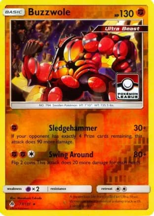 Buzzwole - 77/131 (Pokemon League) — League & Championship Cards