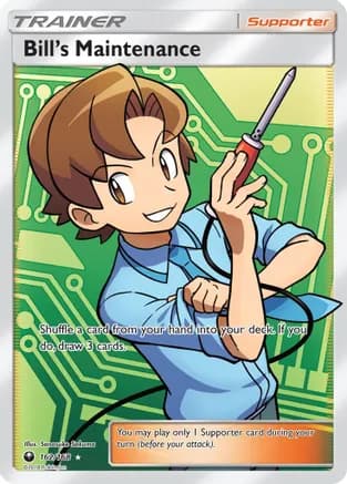 Bill's Maintenance (Full Art) — SM - Celestial Storm