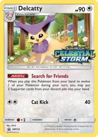 Delcatty - SM132 (Prerelease) — SM Promos