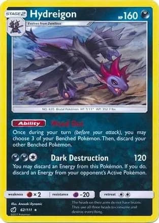 Hydreigon - 62/111 (Cracked Ice Holo) — Deck Exclusives